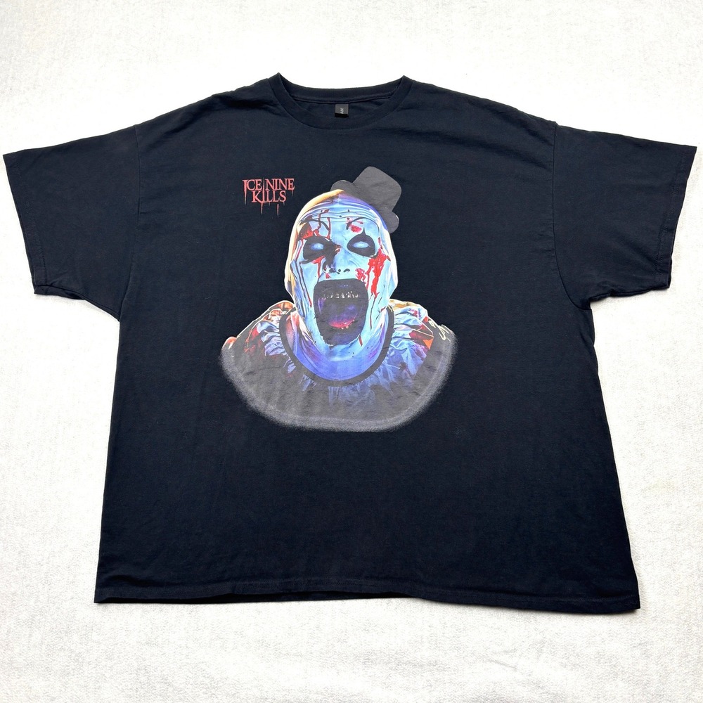 Ice Nine Kills Shirt Mens 3XL Black Terrifier Art The Clown A Work Of Art Band T